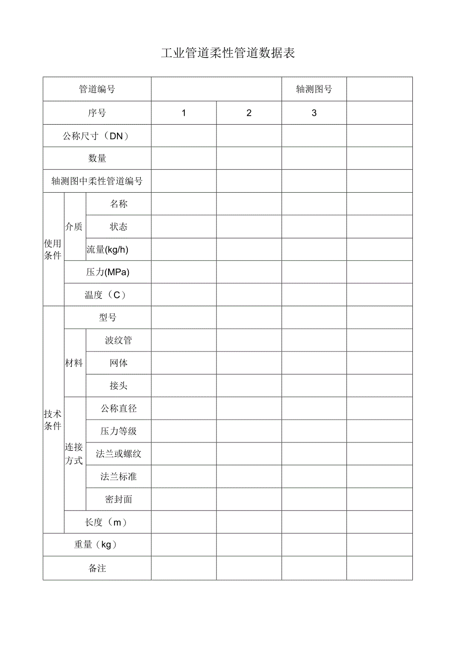 工业管道柔性管道数据表.docx_第1页