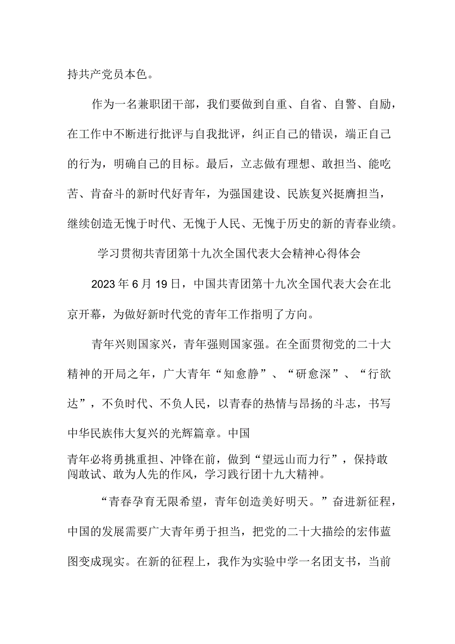 派出所学习贯彻共青团第十九次全国代表大会精神个人心得体会 5份.docx_第3页