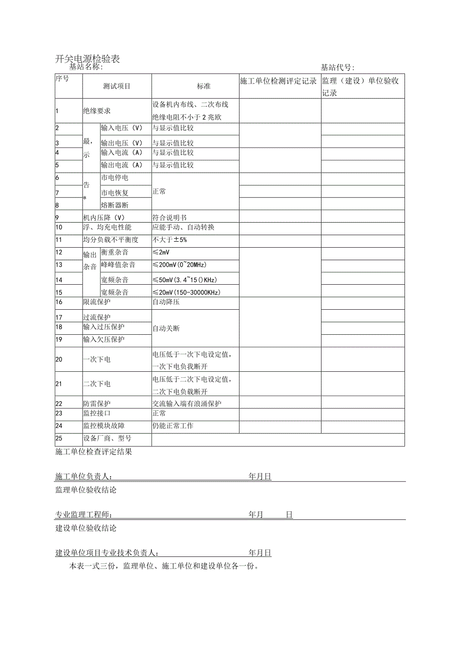 开关电源检验表.docx_第1页