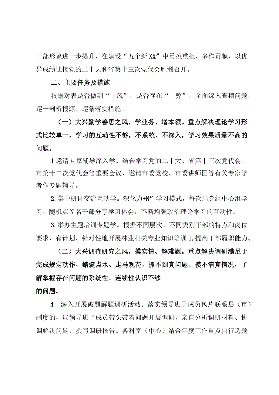 某市委兴十风治十弊及改进作风狠抓落实工作方案及学习研讨发言共3篇.docx_第2页