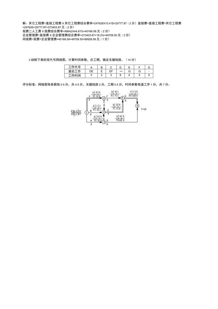 山东交通学院成人学历施工组织概预算期末考试题及参考答案.docx_第3页