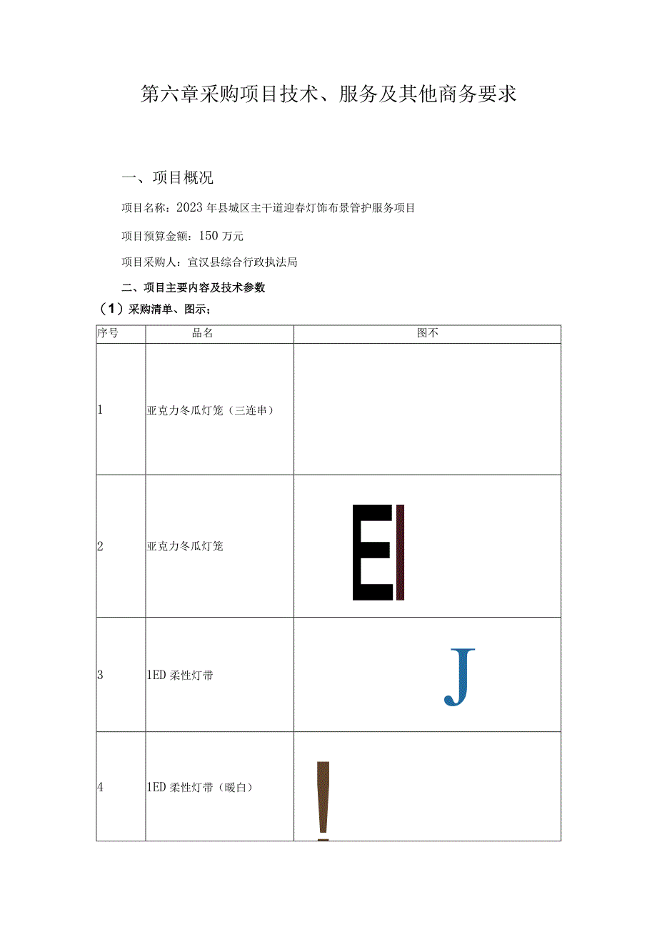 第六章采购项目技术服务及其他商务要求.docx_第1页