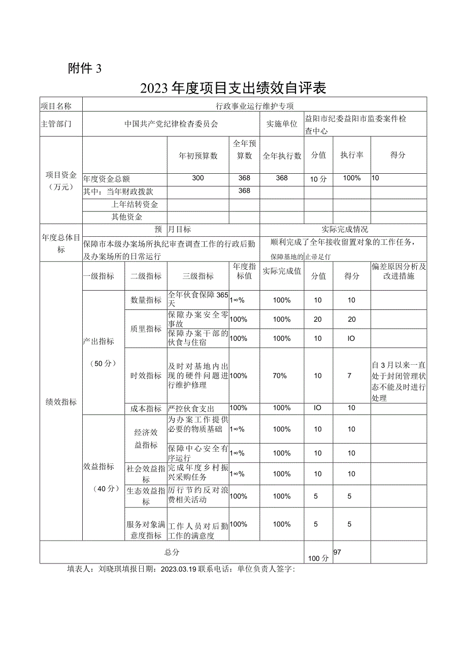 益阳市纪委益阳市监委案件检查中心2023年度部门整体支出绩效评价基础数据表.docx_第3页