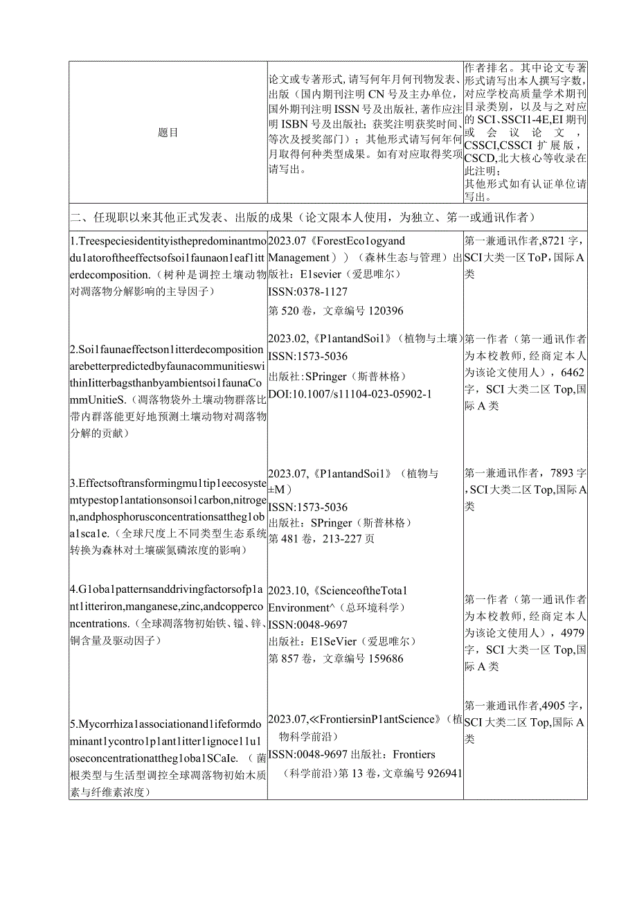 福建师范大学自然科学研究人员高级职务聘任简明表.docx_第3页