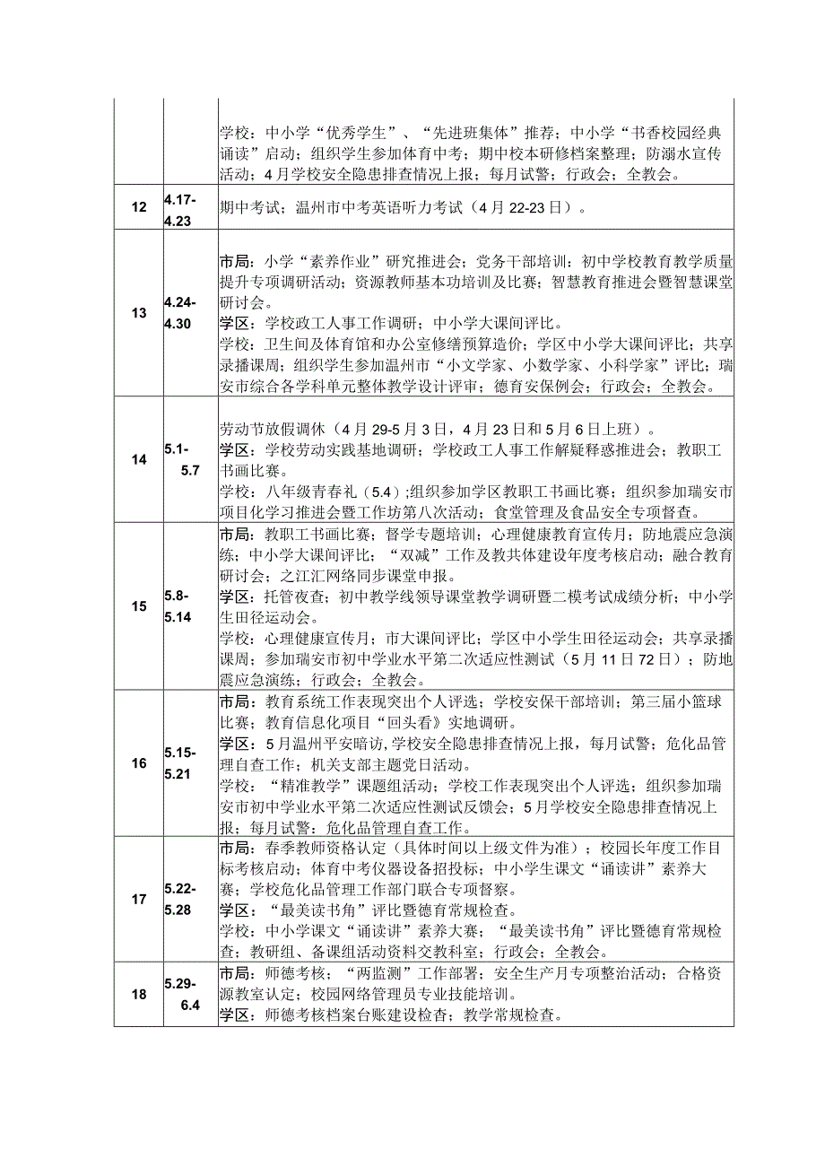 瑞安市滨江中学2023学年第二学期行事历.docx_第3页