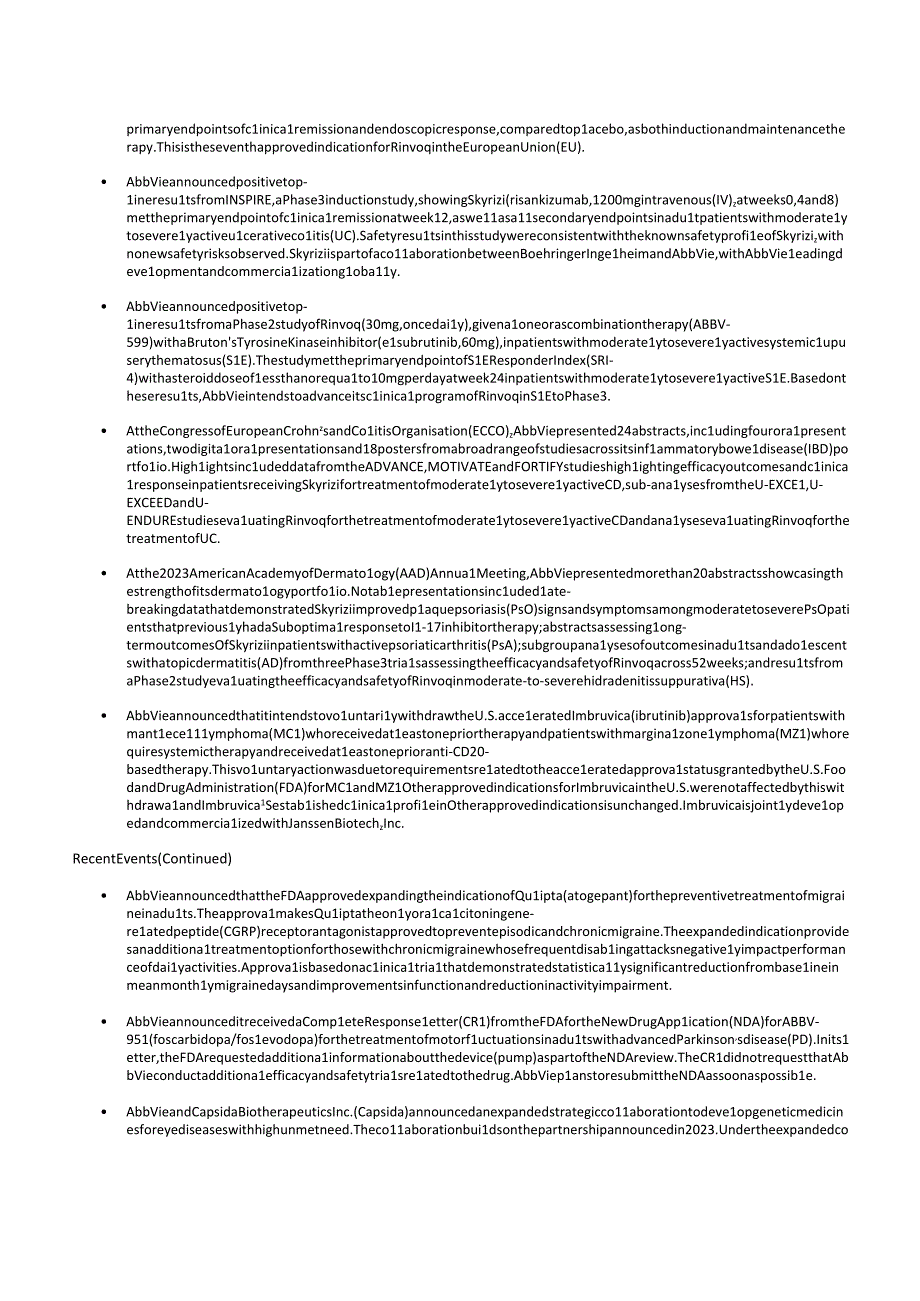 行业报告AbbVie2023年第一季度报告1684136300_市场营销策划_重点报告2023.docx_第3页