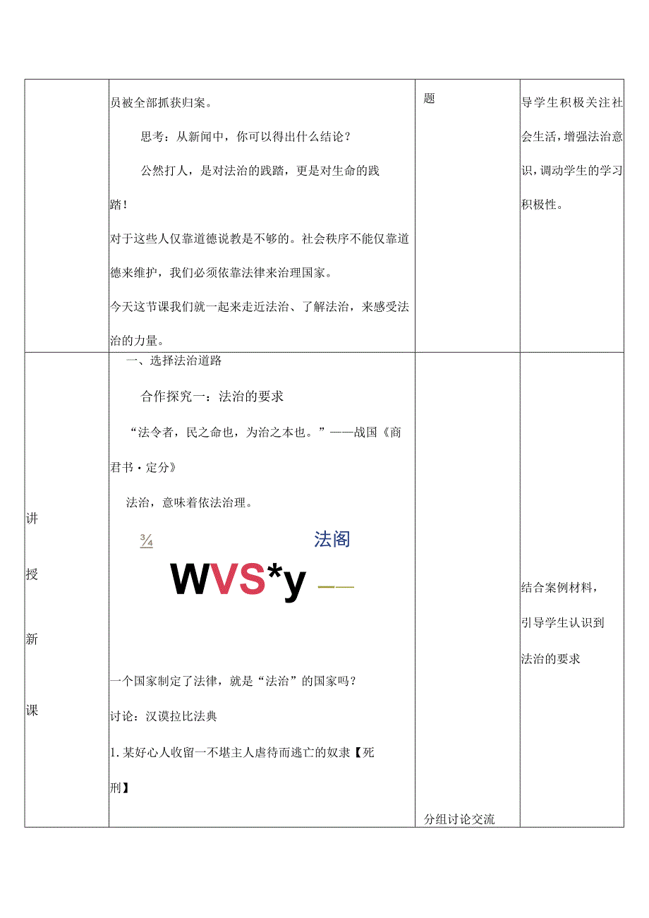 道德与法治人教版九年级上册2018年新编41夯实法治基础教学设计.docx_第2页