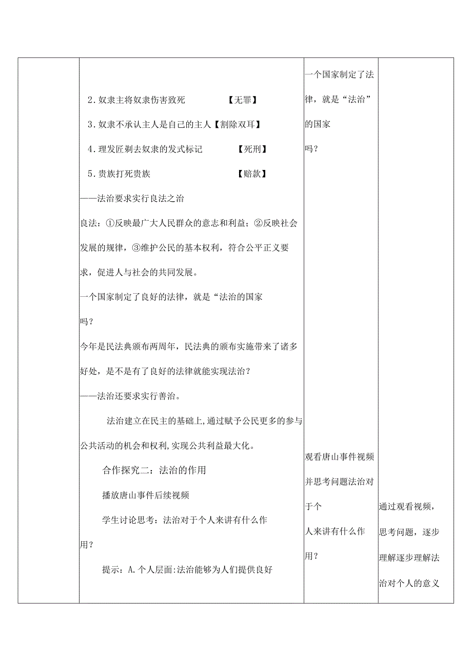 道德与法治人教版九年级上册2018年新编41夯实法治基础教学设计.docx_第3页