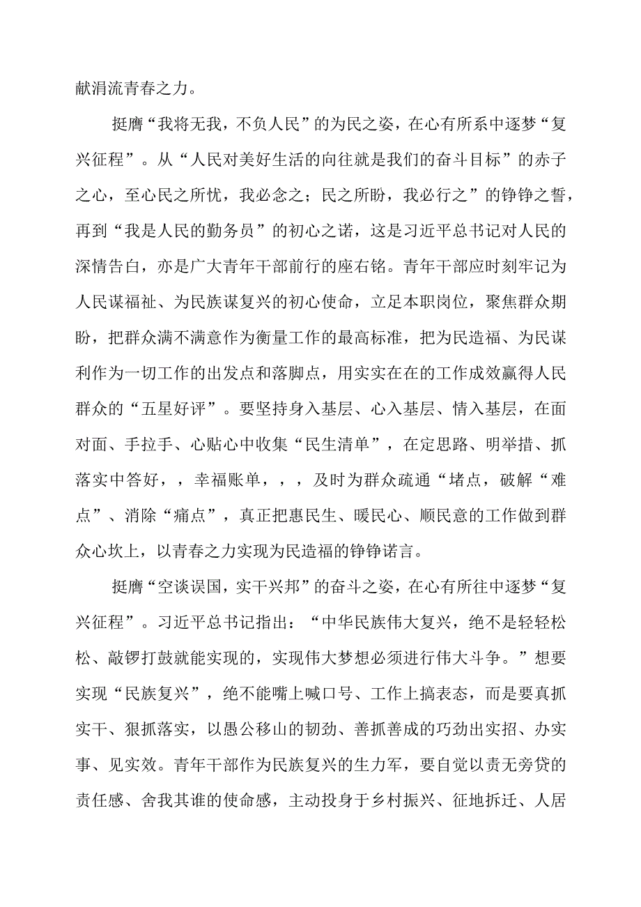 2023年专题党课材料：挺膺青春之姿 逐梦复兴征程.docx_第2页