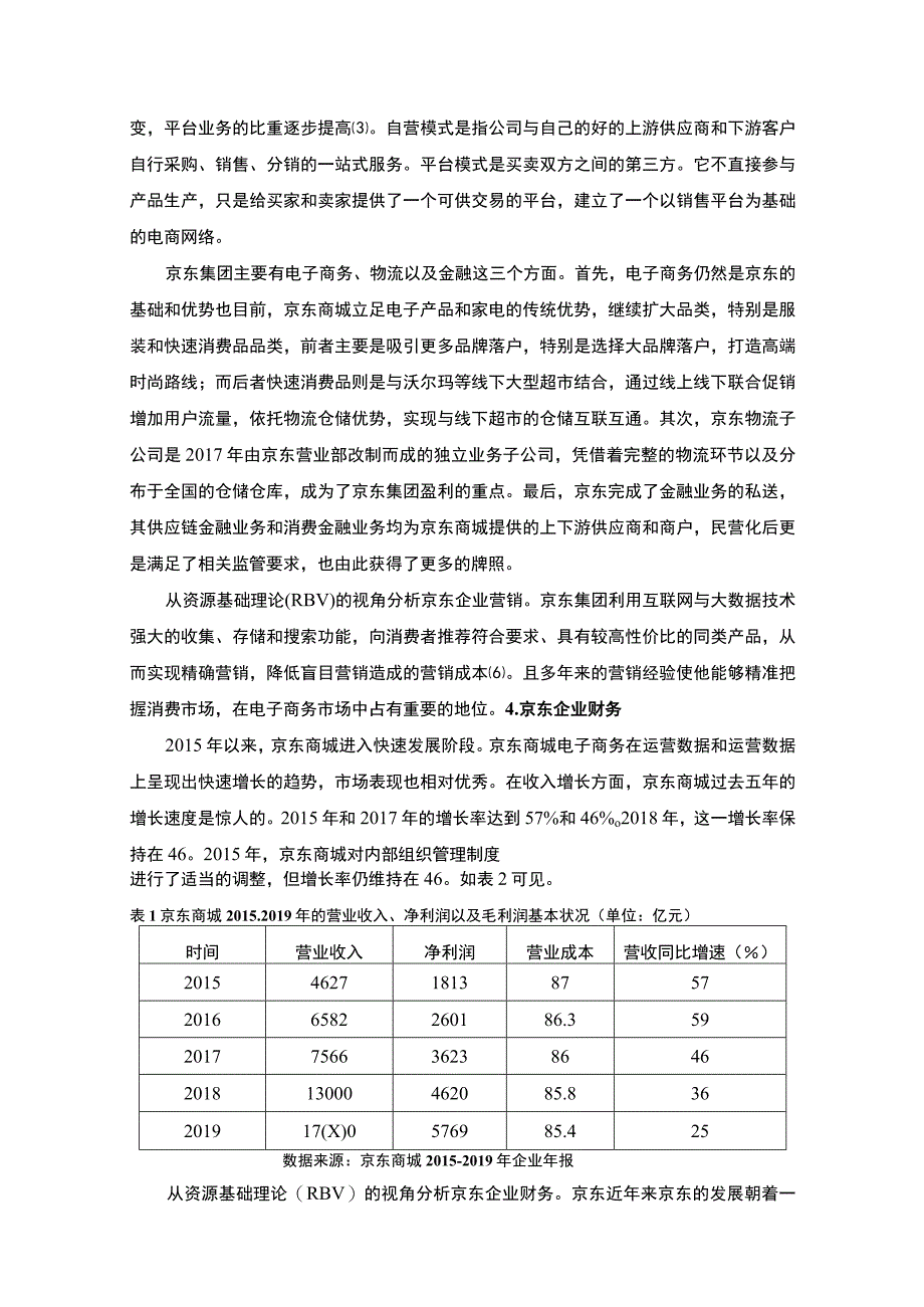 2023资源基础理论视角下京东商城企业竞争优势分析论文4800字.docx_第3页