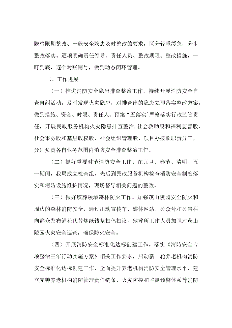 XX县民政局消防安全重大风险隐患排查整治2023行动开展情况.docx_第3页