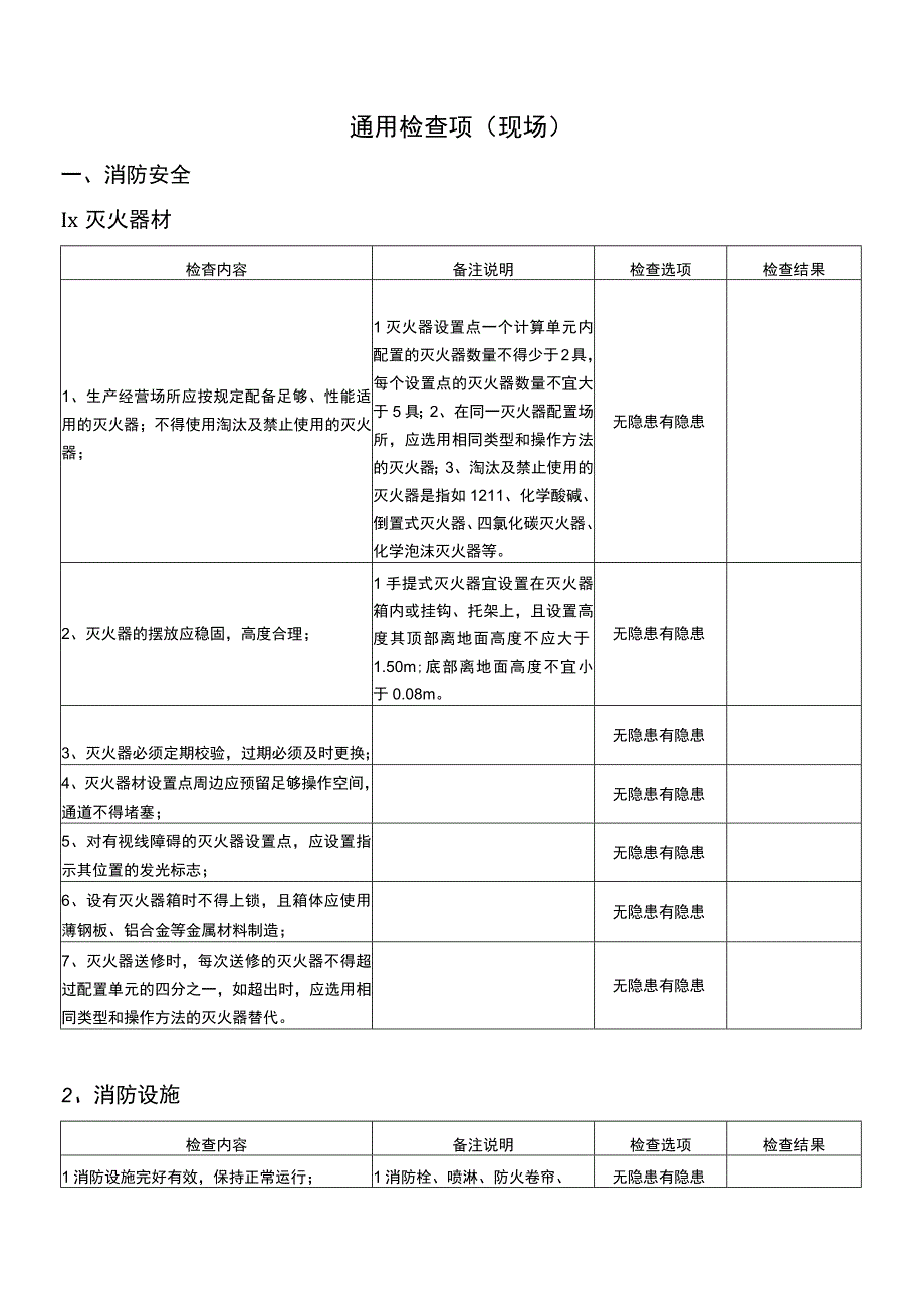 安全生产隐患排查检查表.docx_第3页