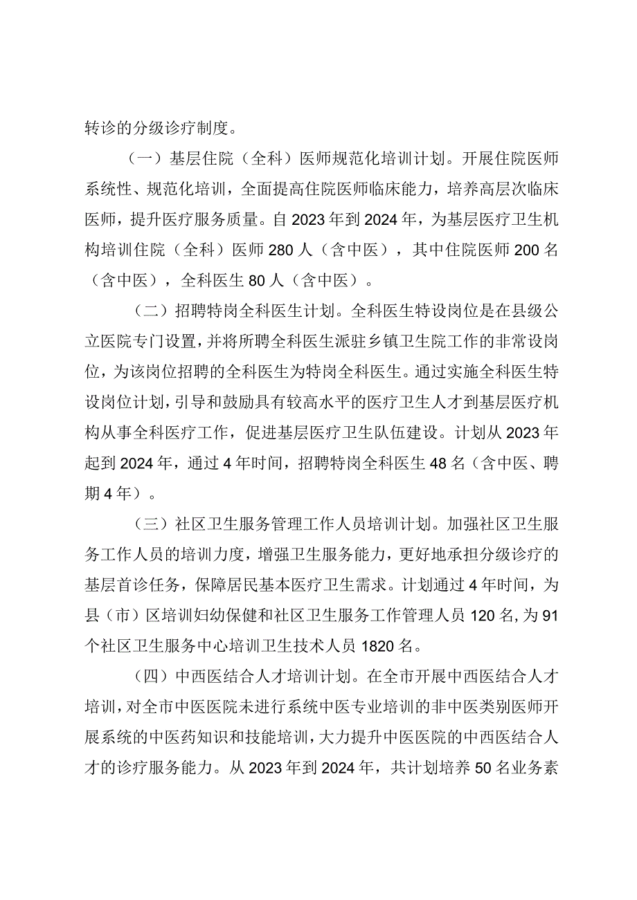 全市卫生人才培养计划.docx_第2页