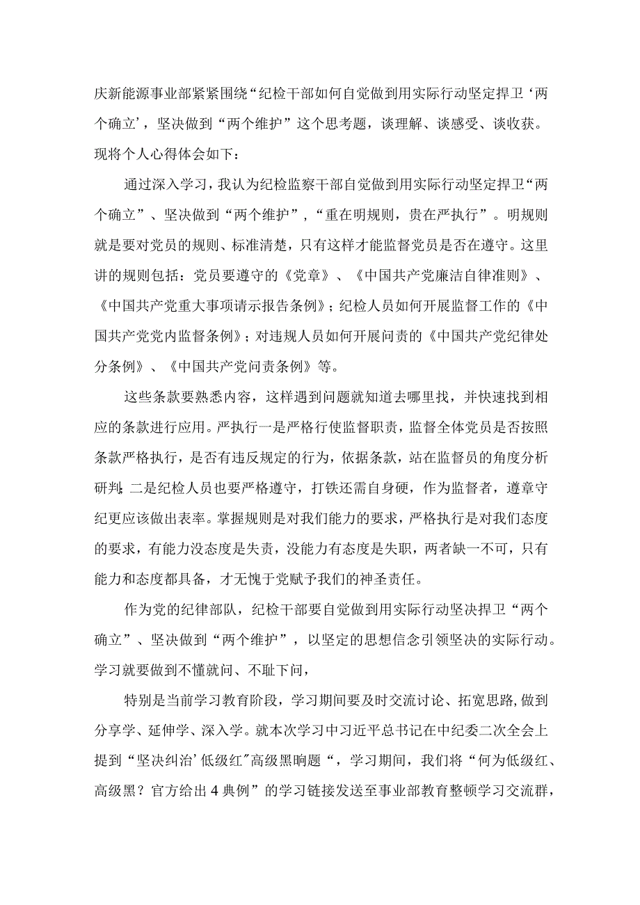 2023年纪检监察干部队伍教育整顿心得体会发言稿范文最新精选版10篇.docx_第3页