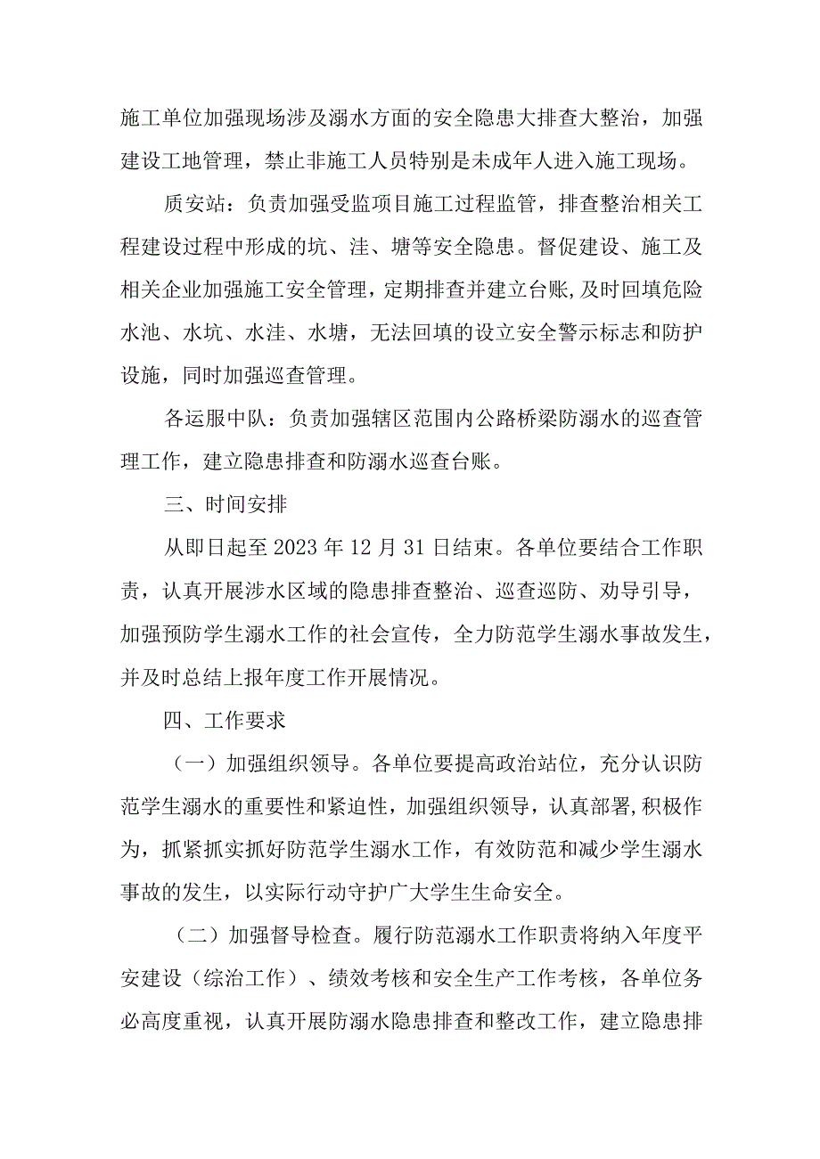 XX县交通运输行业2023年防范学生溺水专项行动工作方案.docx_第3页