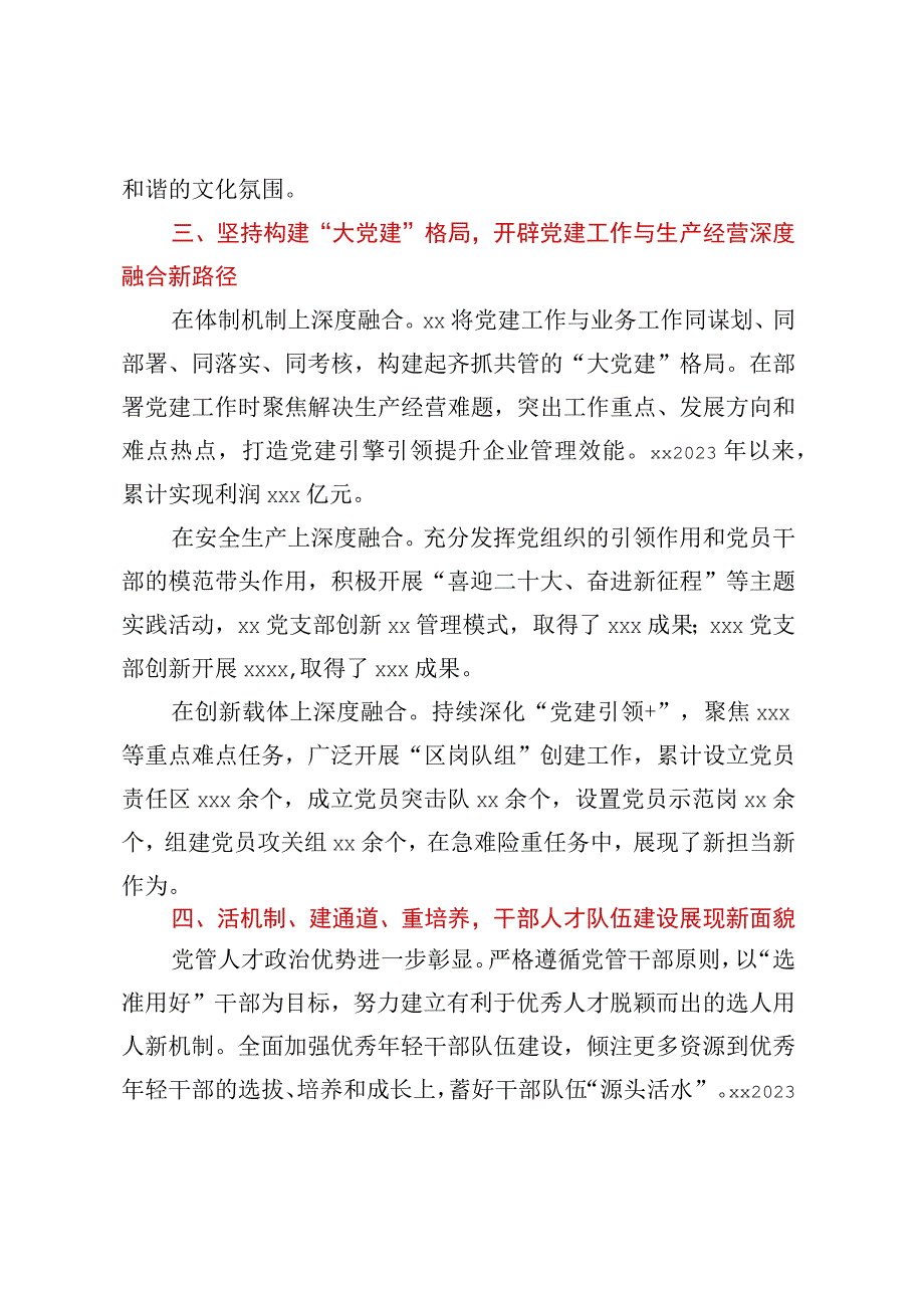 XXX公司党建工作汇报.docx_第3页