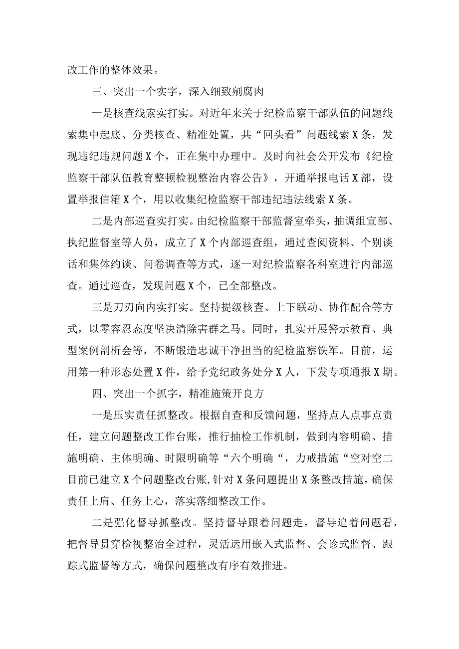 纪检监察干部队伍教育整顿检视整改报告总结汇报两篇.docx_第3页