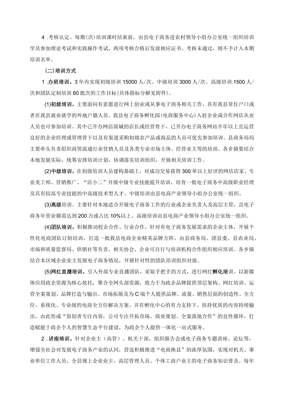 电子商务进农村人才培训体系建设方案.docx_第2页