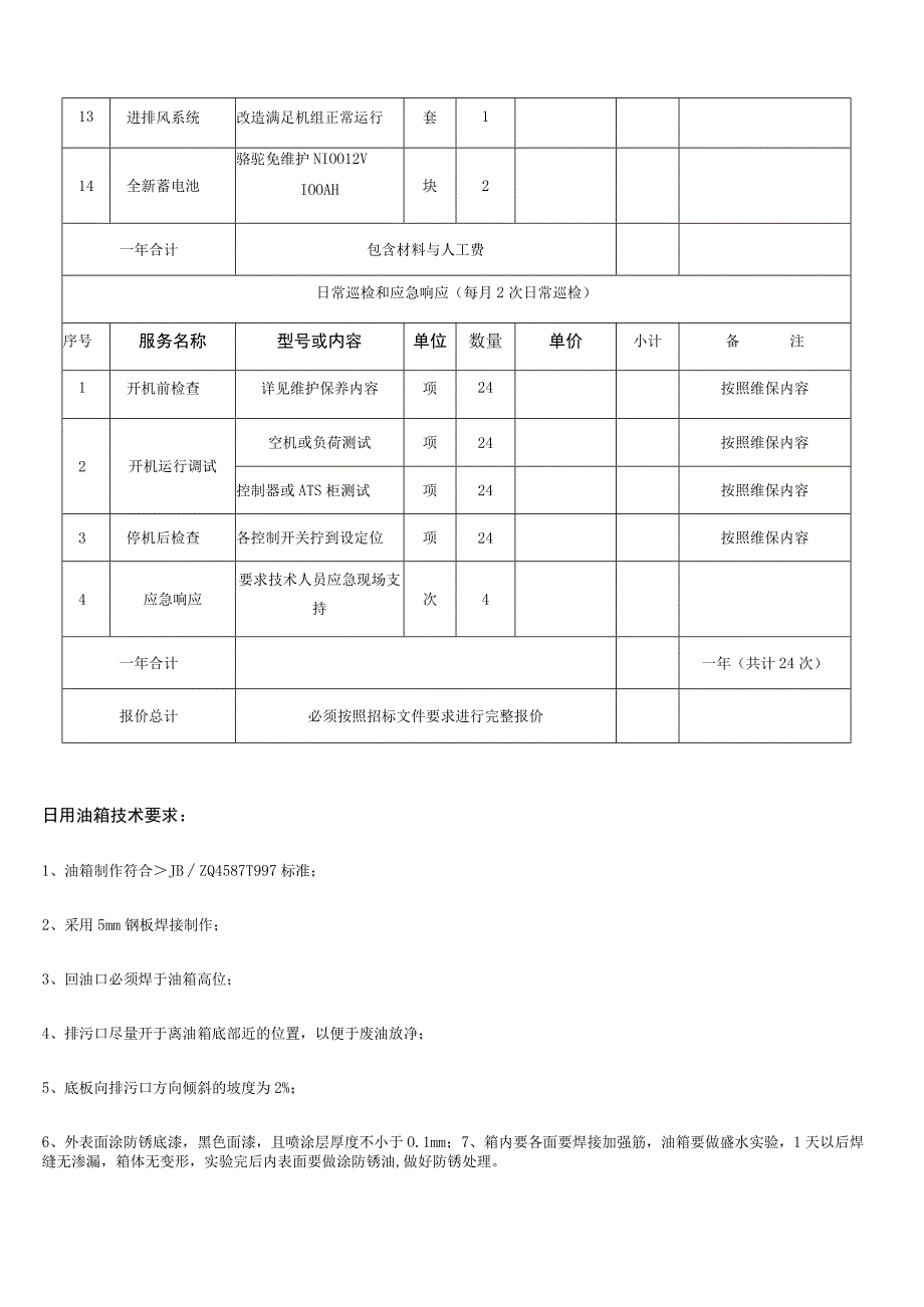 维护保养报价表.docx_第2页