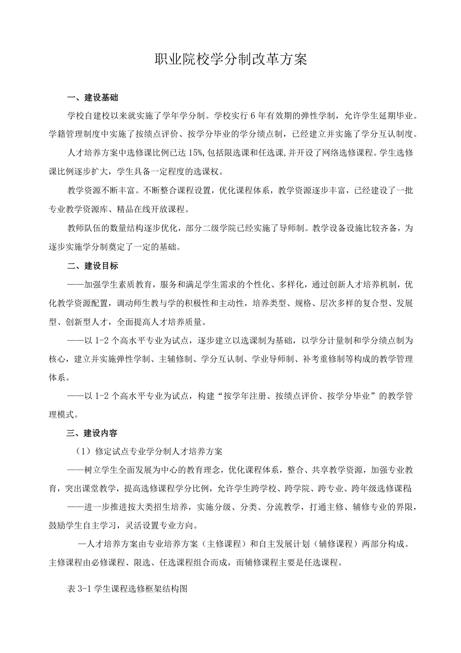 职业院校学分制改革方案.docx_第1页