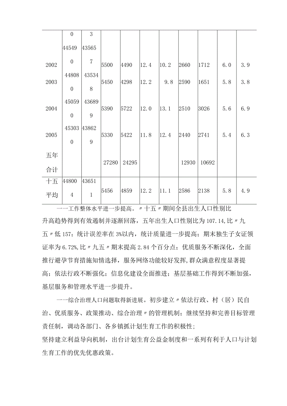 缙云县人口和计划生育事业十一五发展规划.docx_第2页