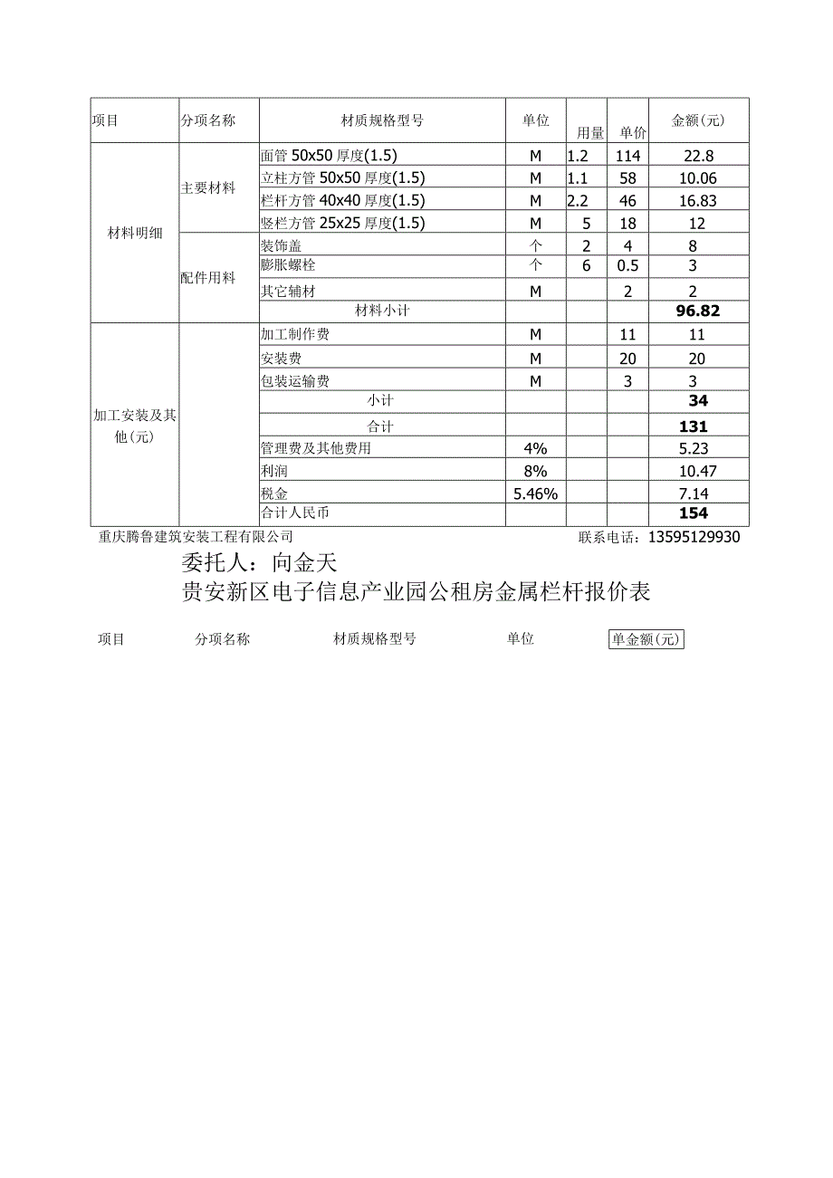 电子信息产业园公共租赁住房一期土建施工3标段栏杆及扶手工程招投标资料.docx_第3页