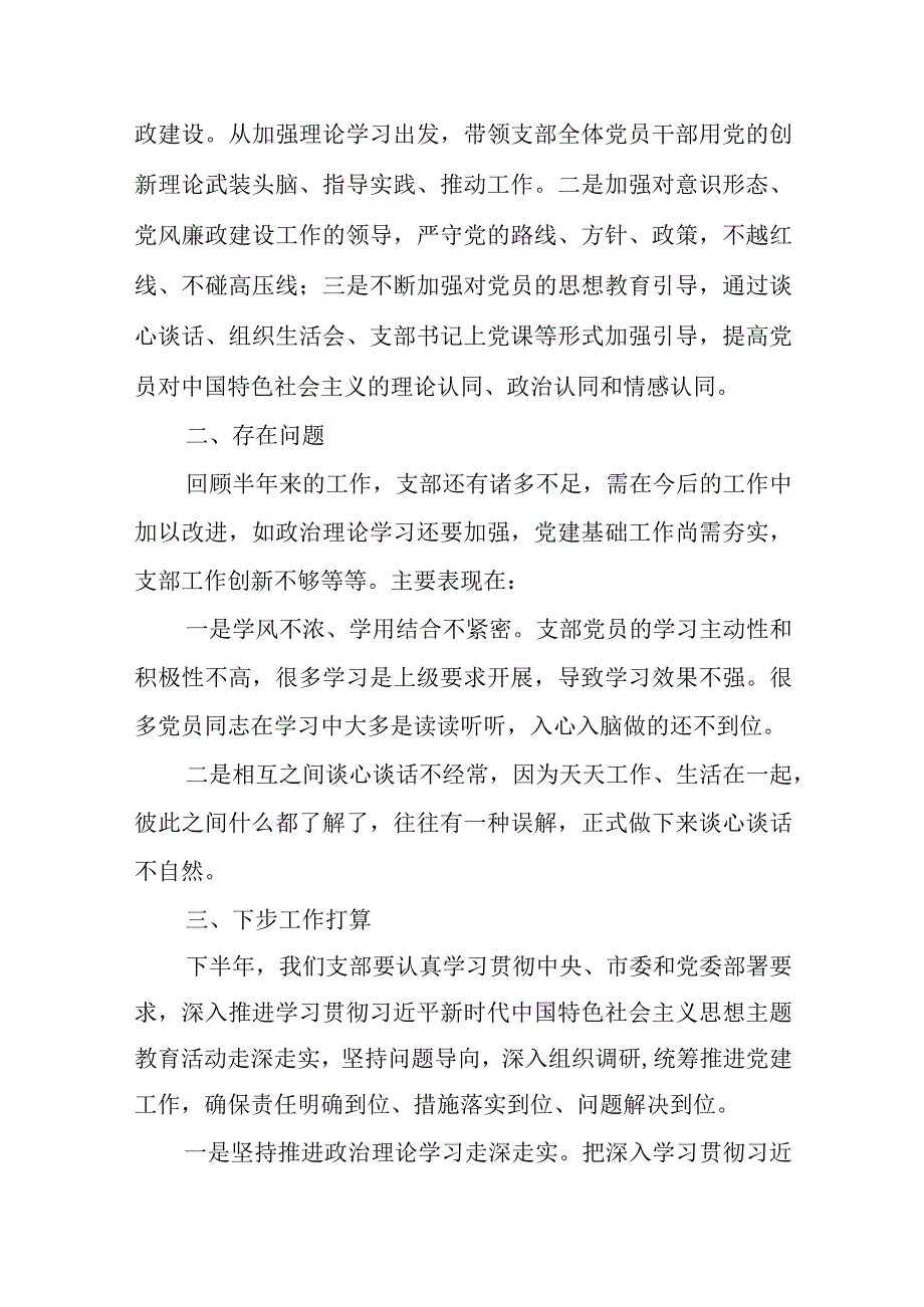 2023年上半年党建工作总结及下半年工作计划汇编9篇.docx_第3页