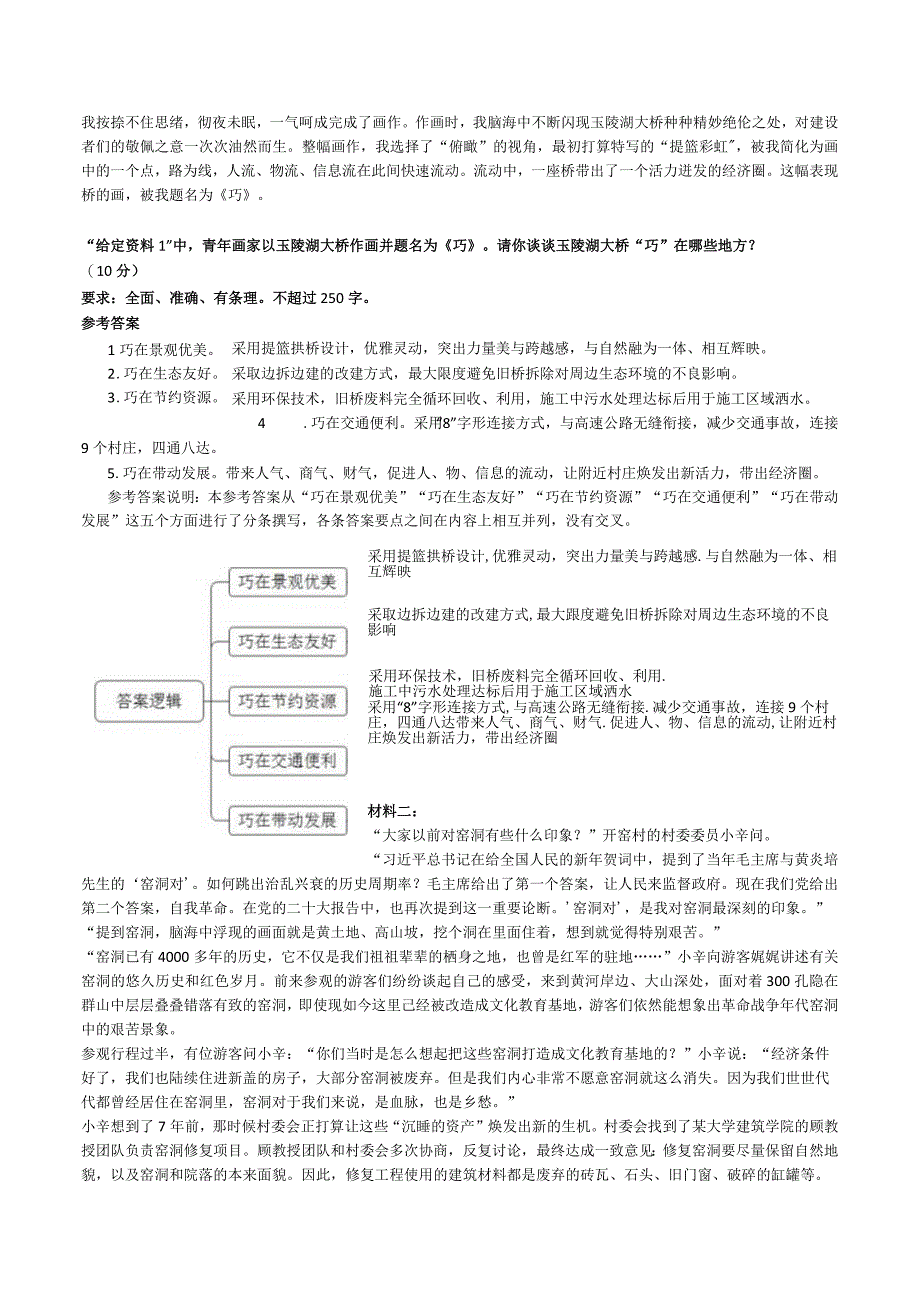 2023年国家公考《申论》题副省卷含参考答案及解析.docx_第2页