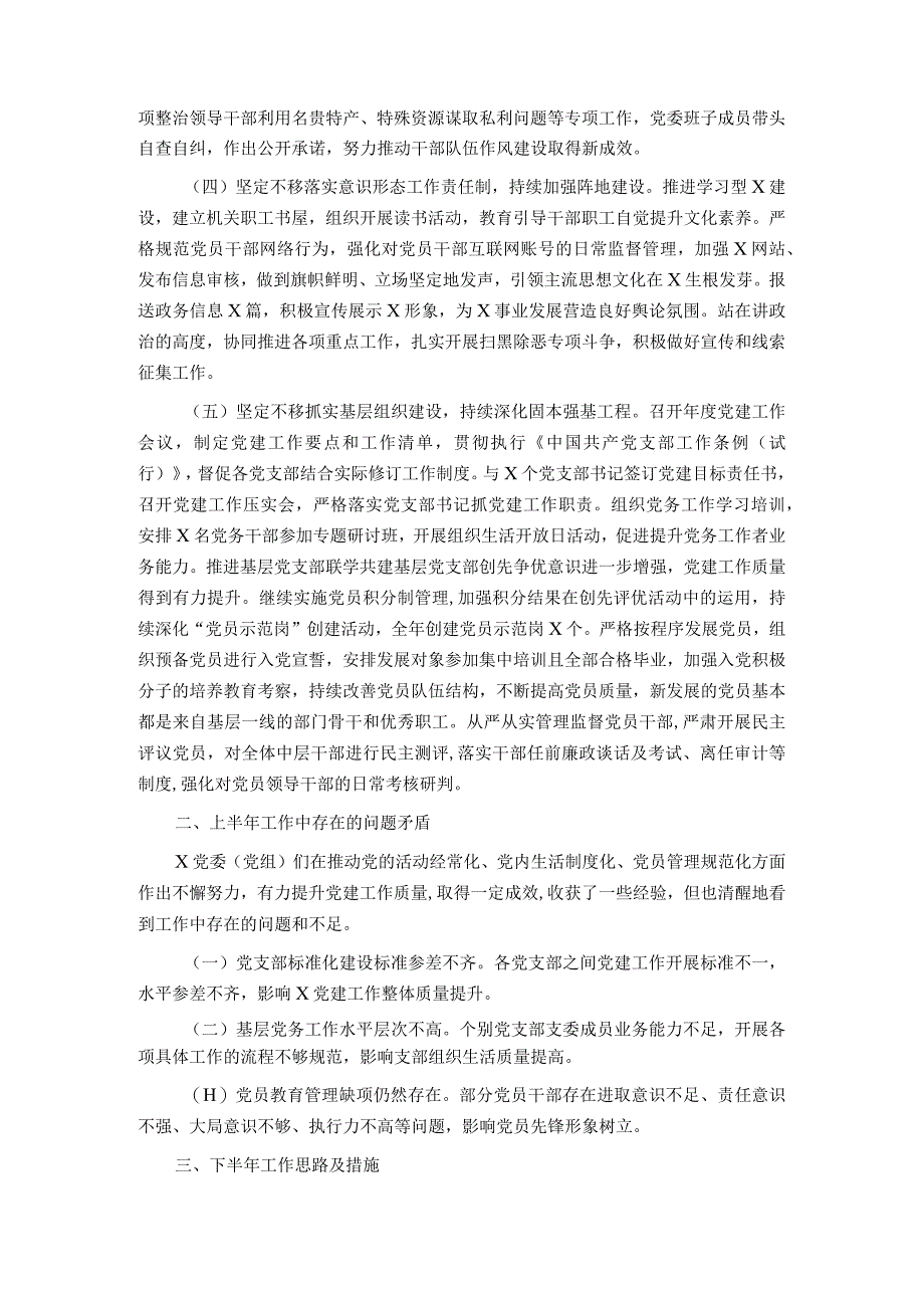 2023年上半年党委党组履行全面从严治党主体责任情况报告总结.docx_第2页