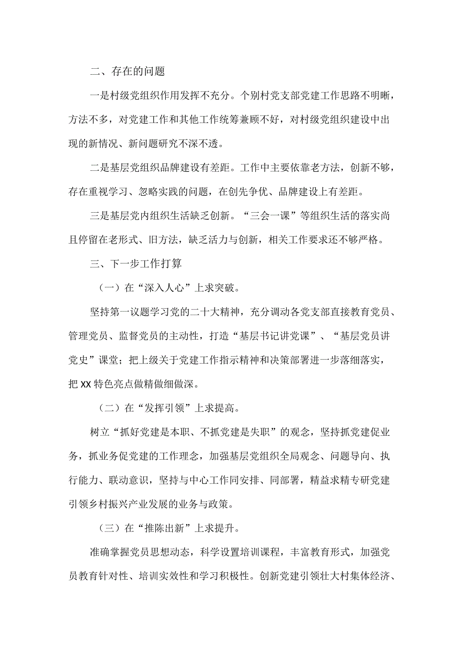 乡镇2023年度基层党建工作总结.docx_第3页