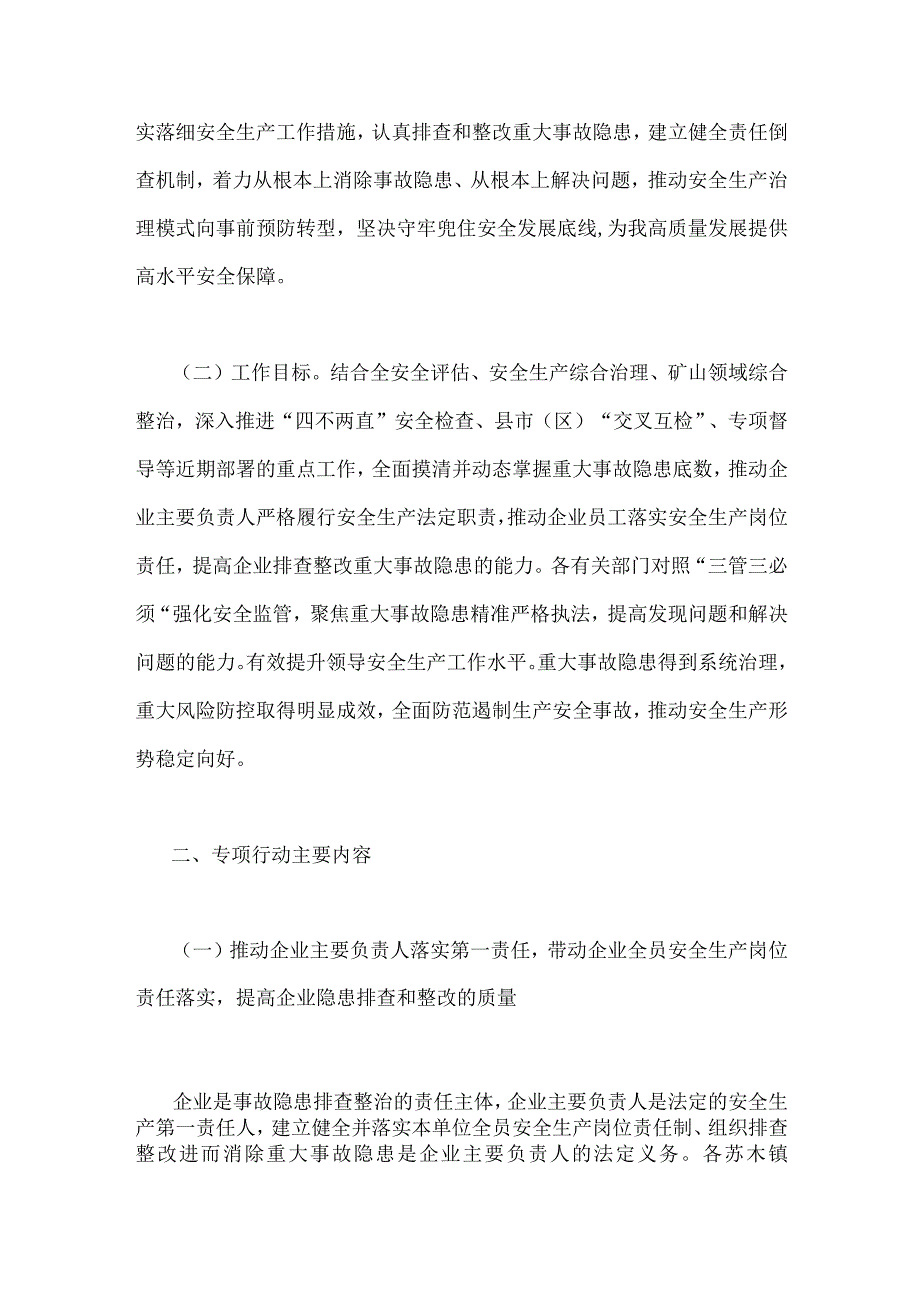 两套稿2023年重大事故隐患专项排查整治行动实施方案.docx_第2页