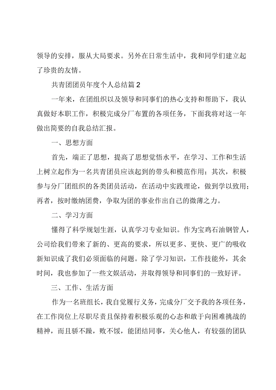 共青团团员年度个人总结3篇.docx_第2页