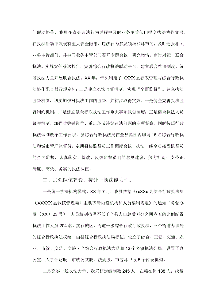 综合行政执法局法治政府建设情况报告.docx_第2页