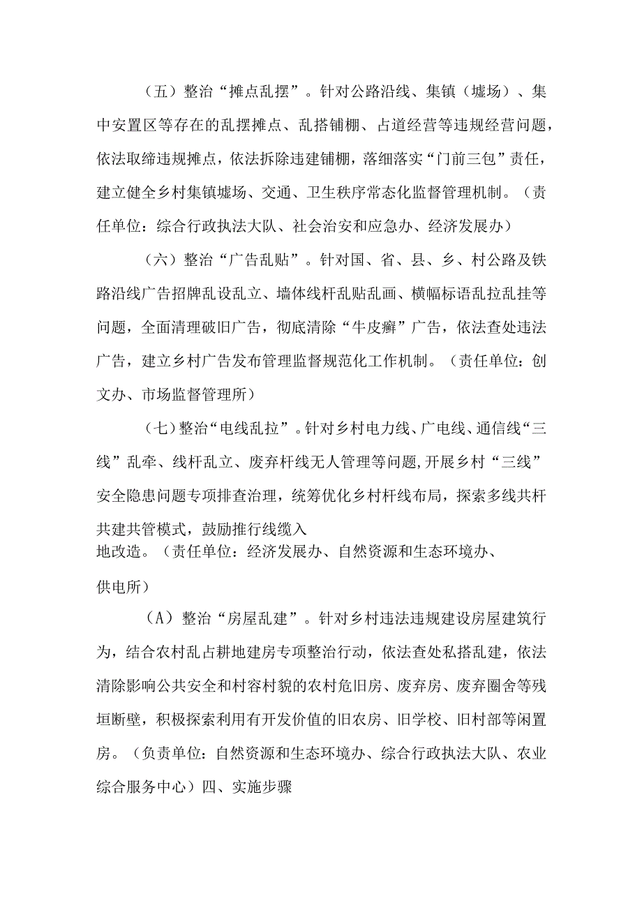 XXX镇农村人居环境突出问题集中整治百日攻坚行动方案.docx_第3页