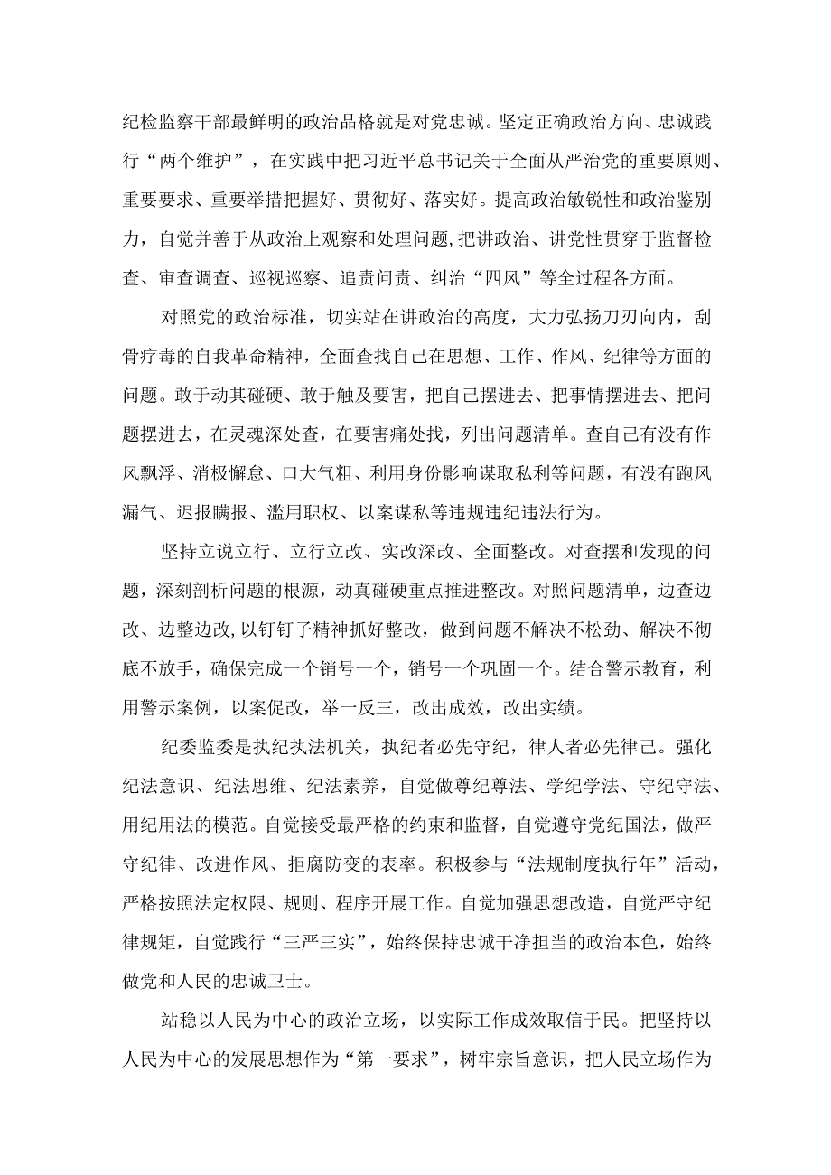 2023年纪检监察干部队伍教育整顿心得体会及研讨发言材料精选13篇.docx_第2页