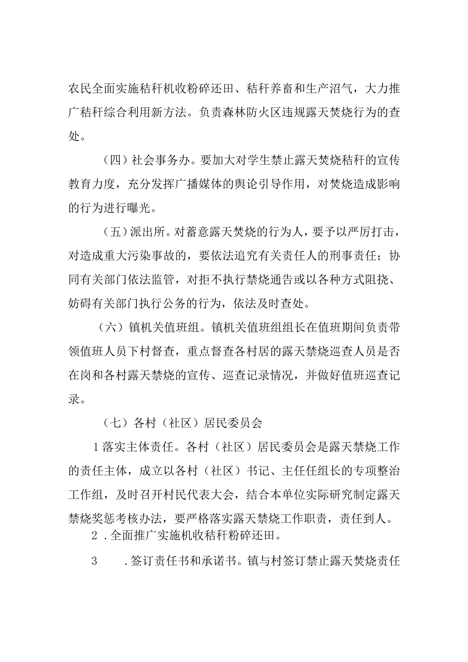 XX镇禁止露天焚烧专项整治工作实施方案.docx_第3页