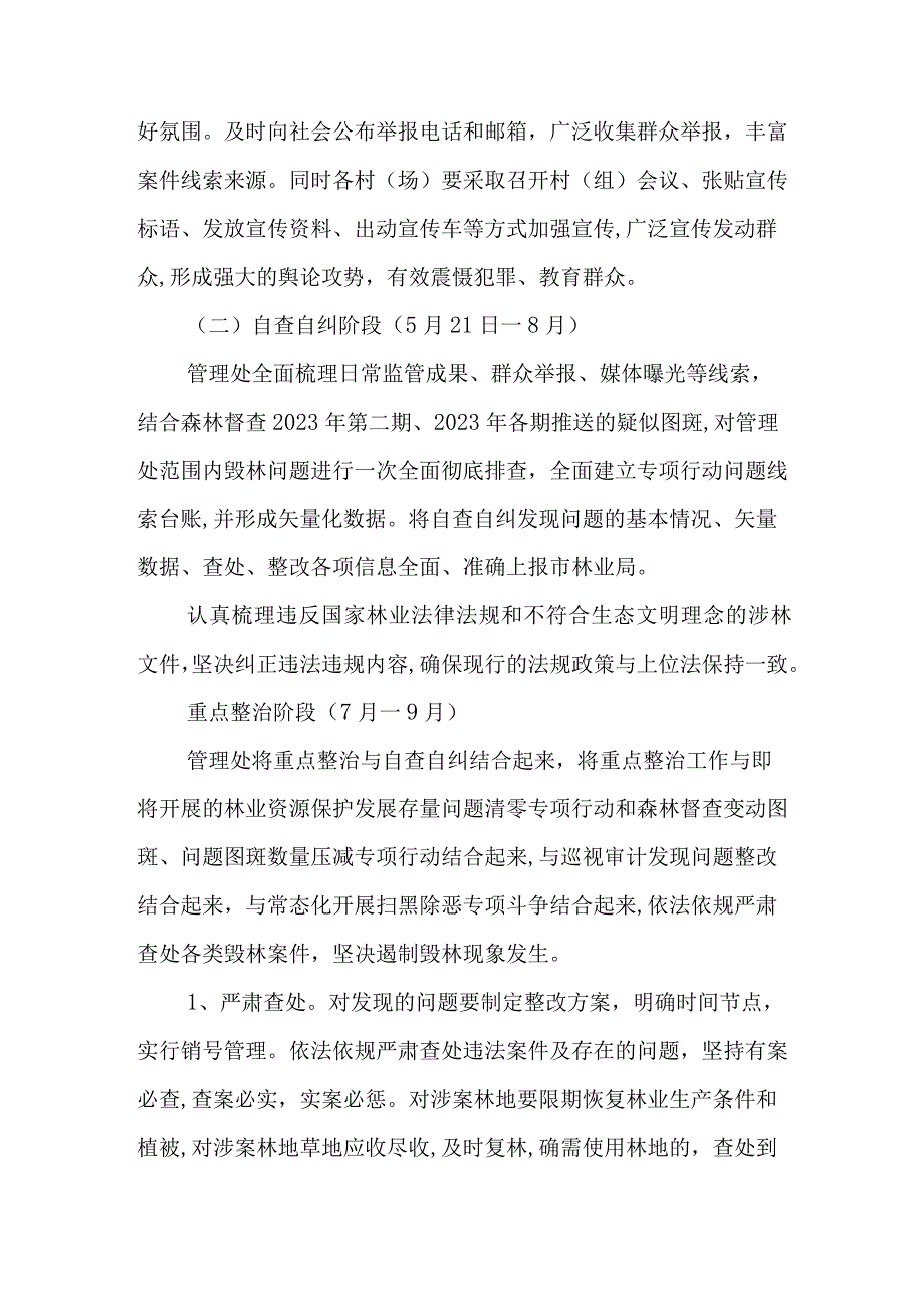 XX市XX管理处打击毁林专项行动 实施方案.docx_第3页