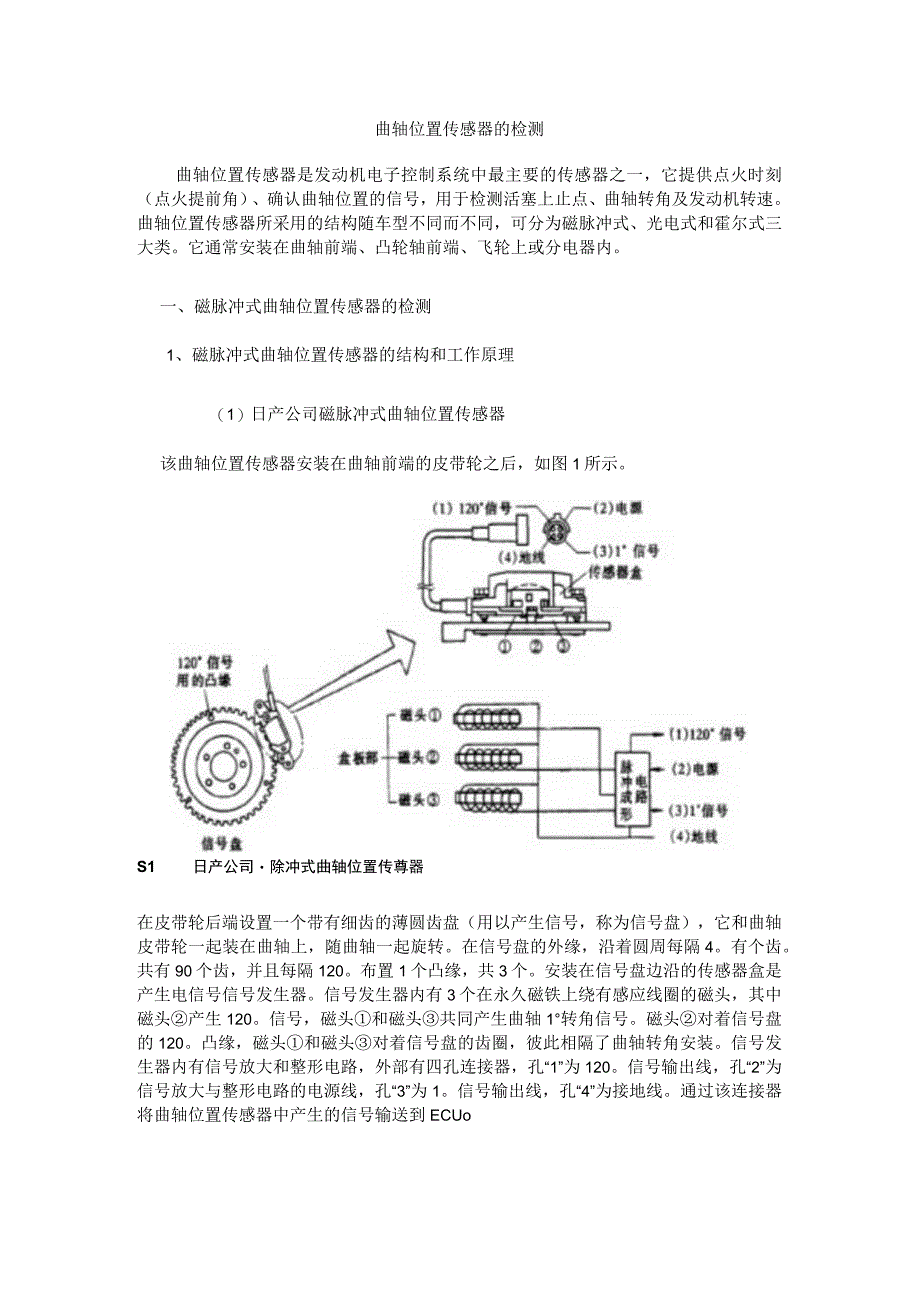 曲轴位置传感器的检测.docx_第1页