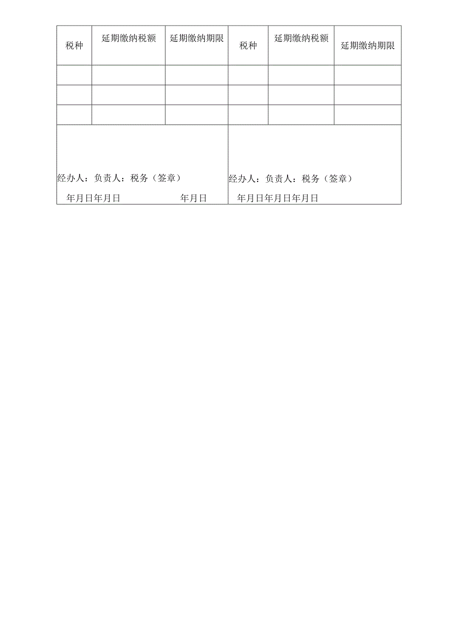 延期缴纳税款申请审批表税务表格模板.docx_第2页