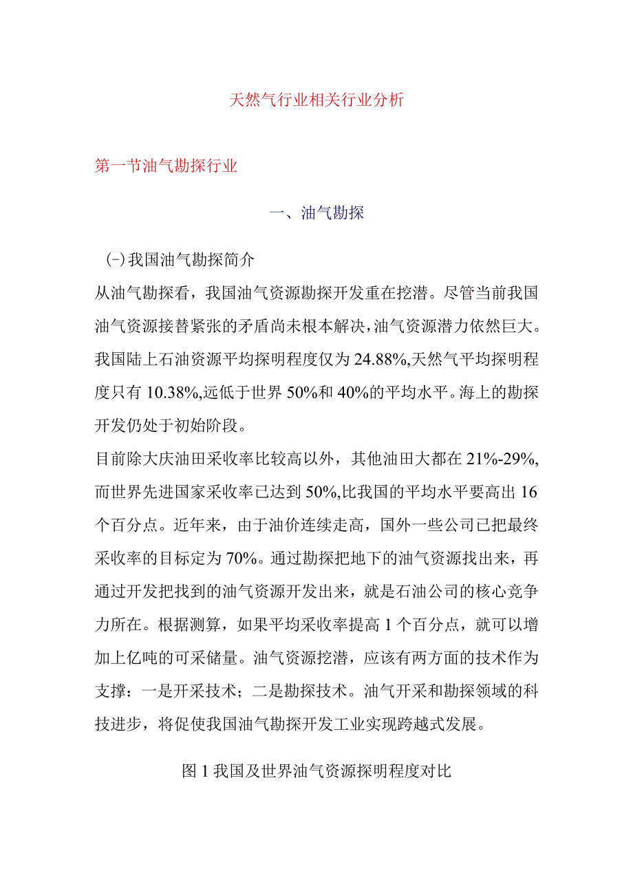 天然气行业相关行业分析.docx_第1页