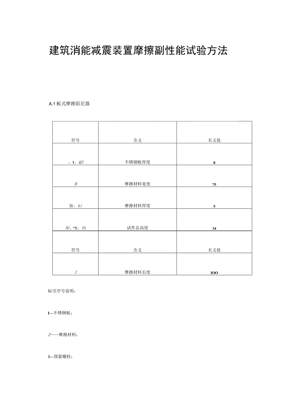 建筑消能减震装置摩擦副性能试验方法.docx_第1页