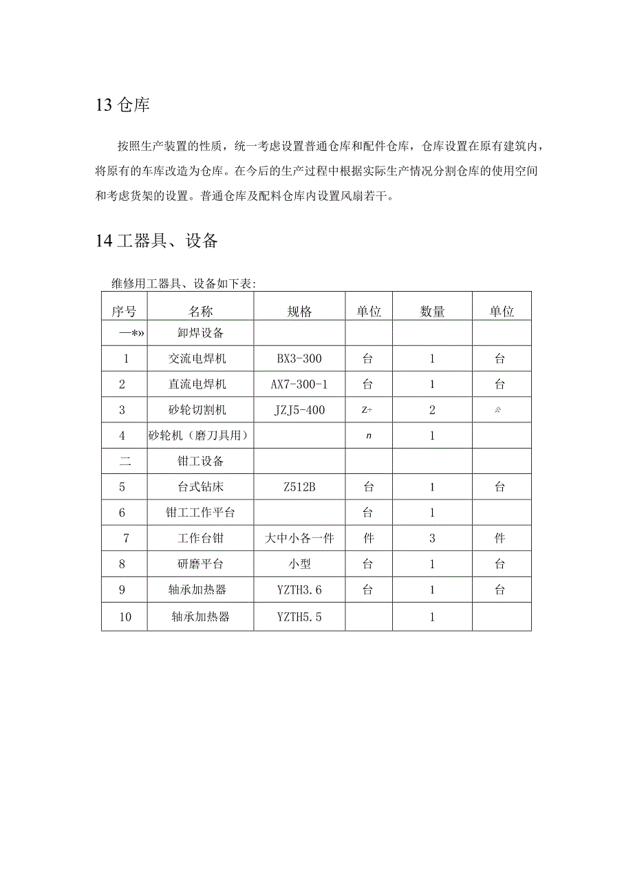 天然气工程液化厂项目维修与仓库设计方案.docx_第2页