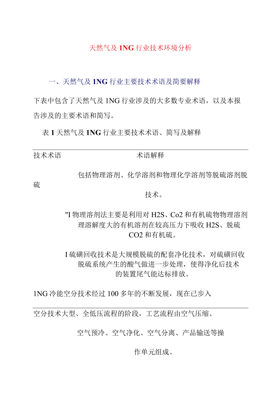 天然气及LNG行业技术环境分析.docx_第1页