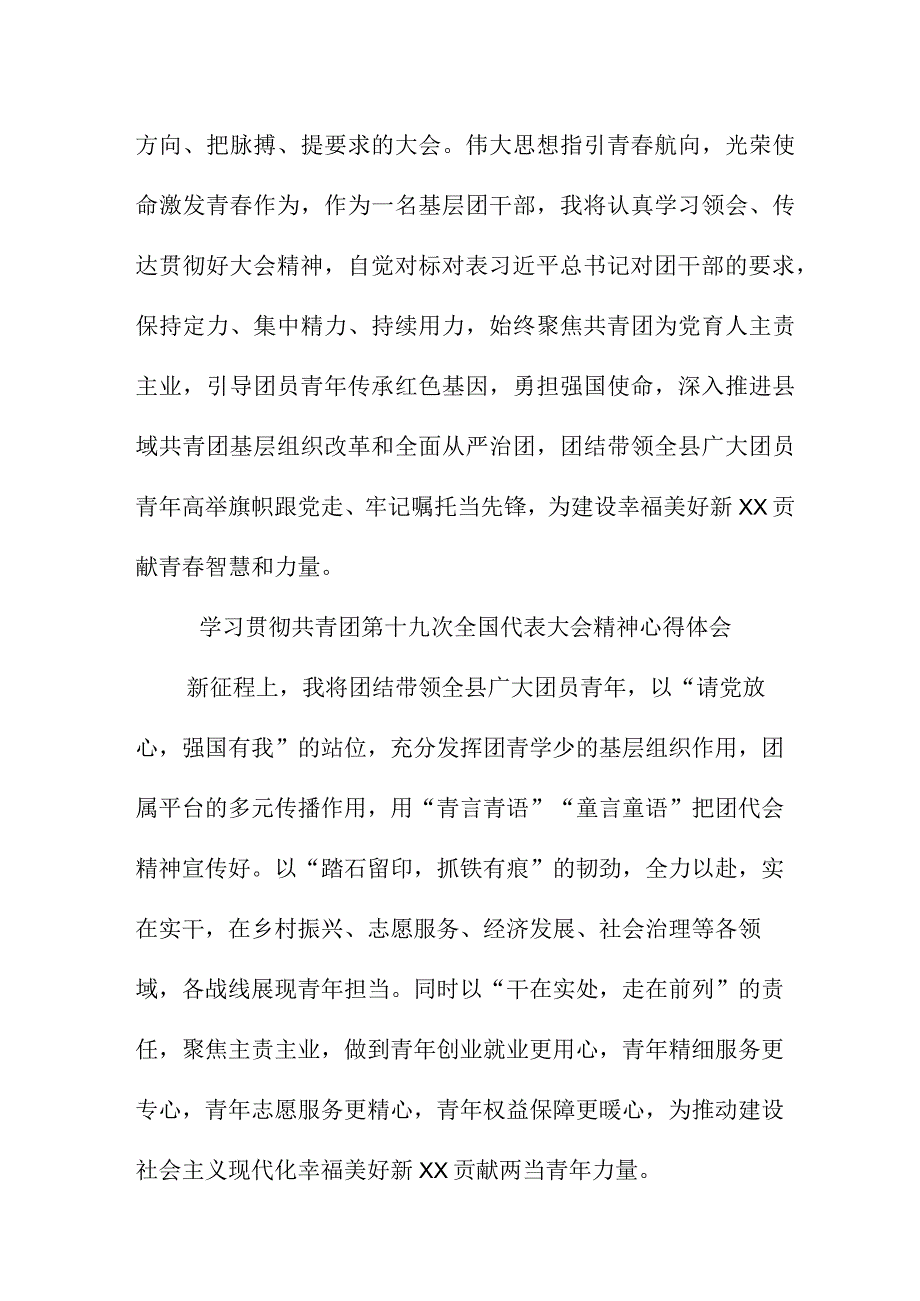 大学生学习贯彻共青团第十九次全国代表大会精神个人心得体会.docx_第3页