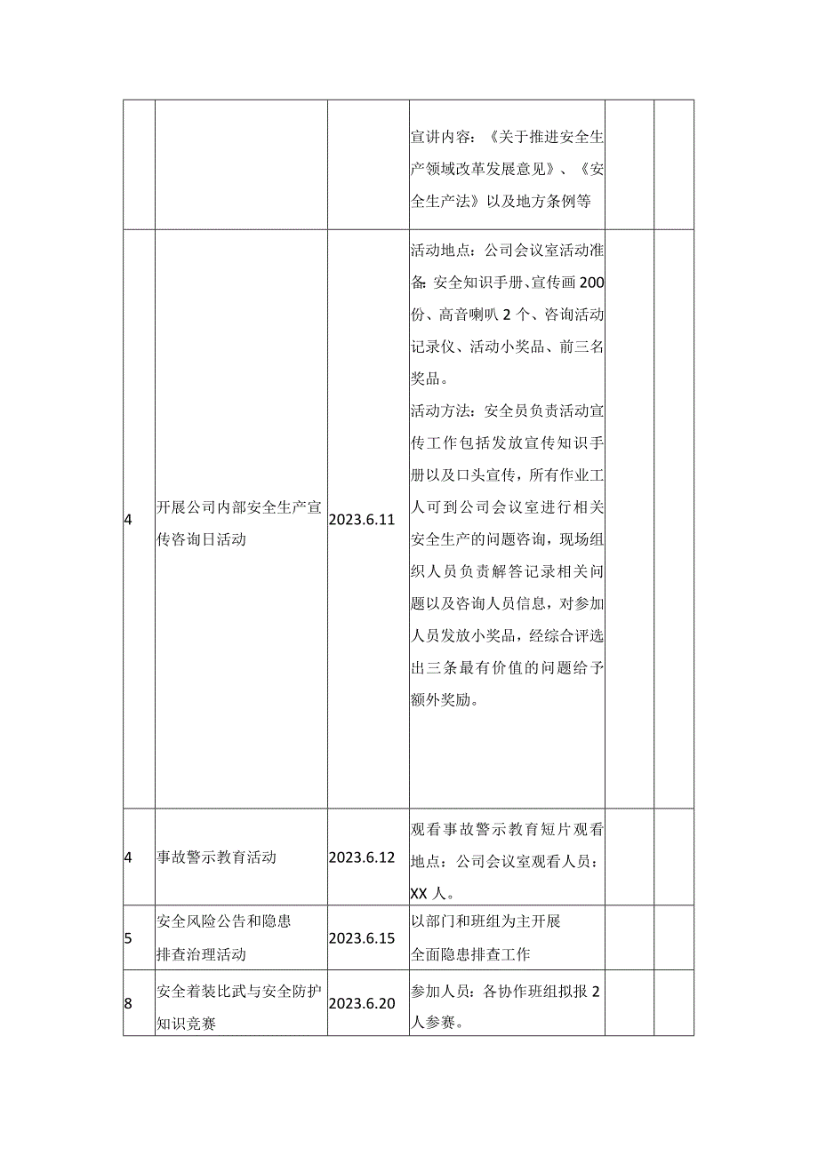 安全生产月活动内容及计划安排2023.docx_第2页