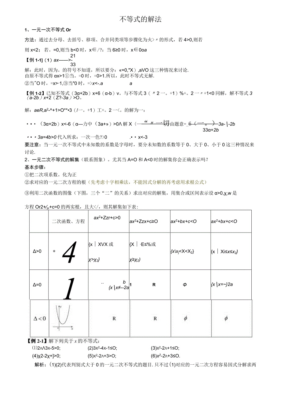 解不等式知识点题型详解.docx_第1页