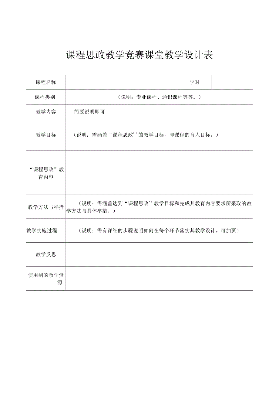 课程思政教学竞赛课堂教学设计表.docx_第1页