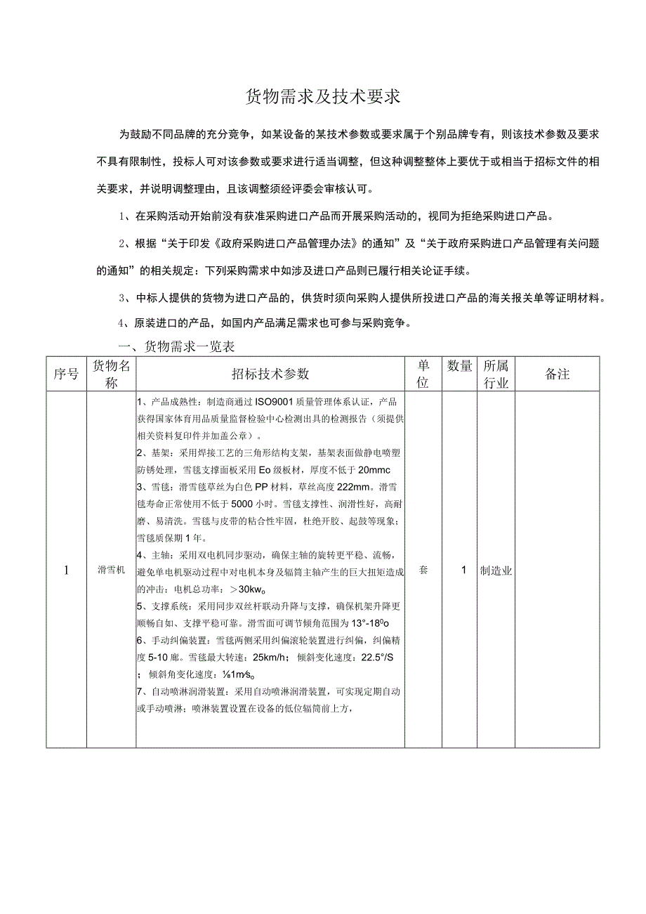 货物需求及技术要求.docx_第1页