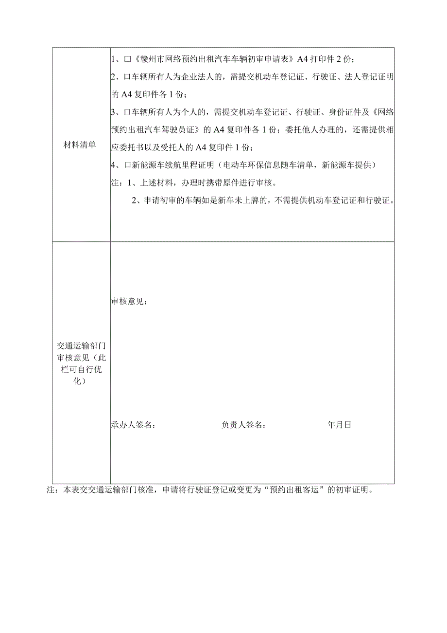 赣州市网络预约出租汽车初审申请表.docx_第2页