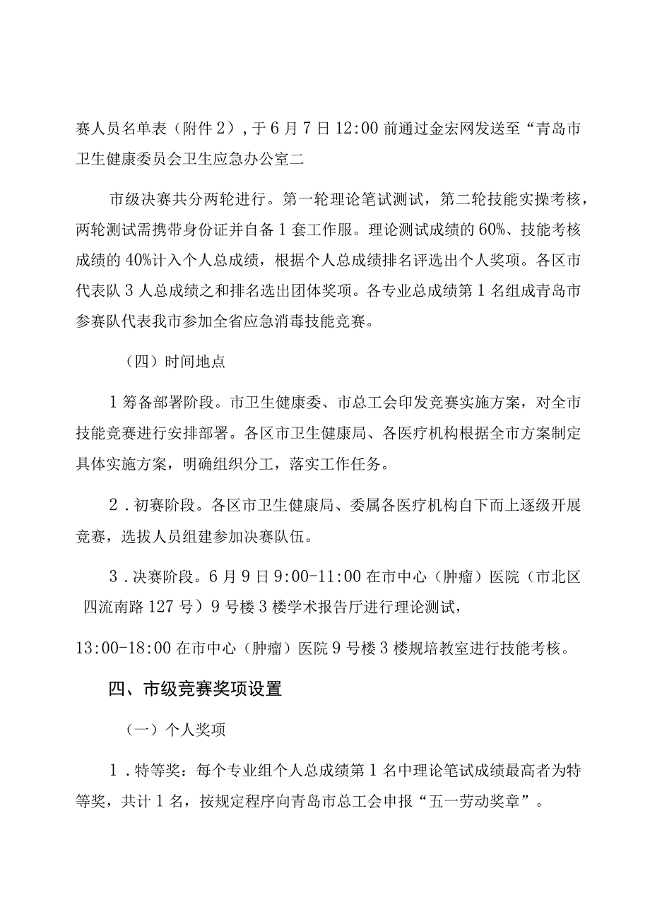 青岛市应急消毒技能竞赛实施方案.docx_第3页